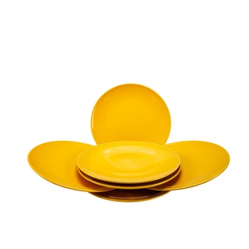Set 6 farfurii desert pentru casa familiei tale, Cesiro, Ø 20 cm, Galben Rumen Set 6 farfurii desert pentru casa familiei tale, Cesiro, Ø 20 cm, Galben Rumen