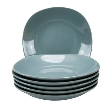 Set 6 farfurii adanci pentru casa familiei tale, Cesiro, Ø 23 cm, Gri Plumb Set 6 farfurii adanci pentru casa familiei tale, Cesiro, Ø 23 cm, Gri Plumb