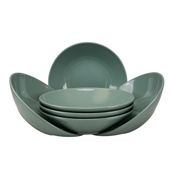 Set 6 farfurii adanci pentru casa familiei tale, Cesiro, Ø 20.5 cm, Gri Cenusiu Set 6 farfurii adanci pentru casa familiei tale, Cesiro, Ø 20.5 cm, Gri Cenusiu