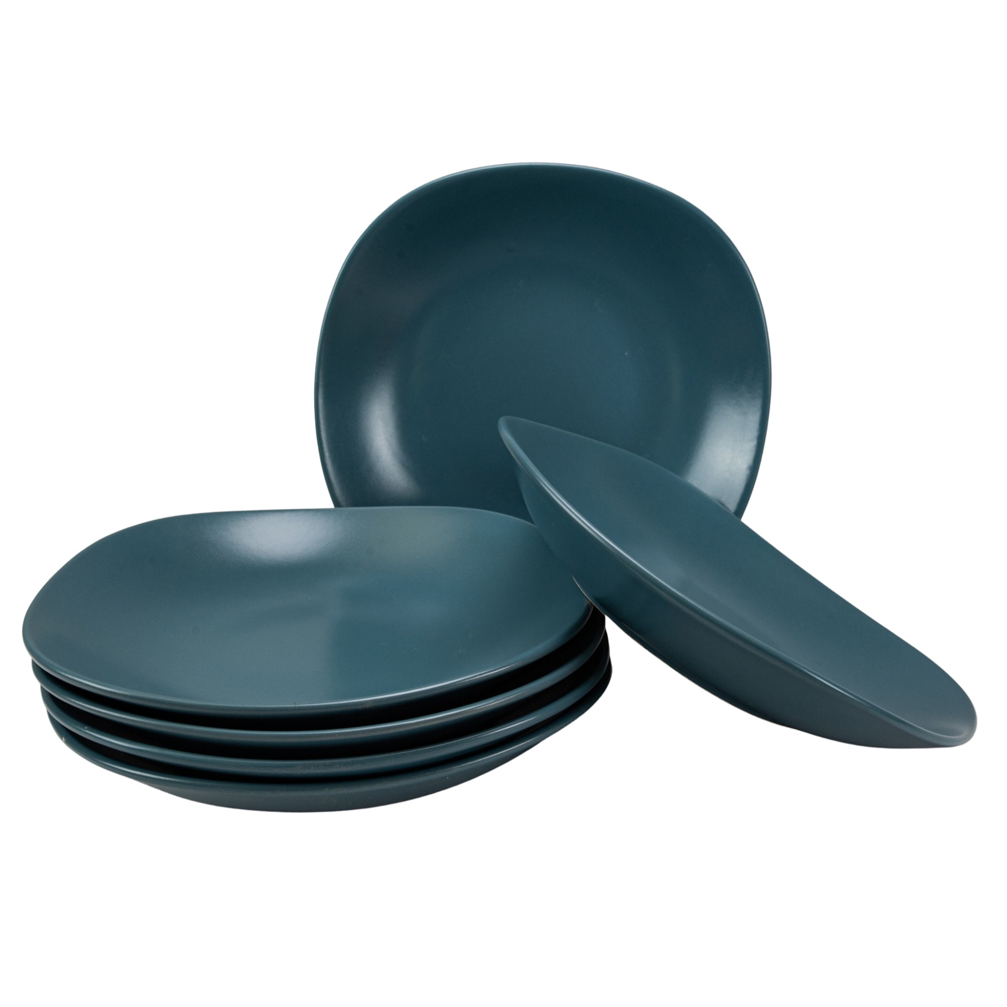 Set 6 farfurii adanci pentru casa familiei tale, Cesiro, Ø 23 cm, Gri Mat