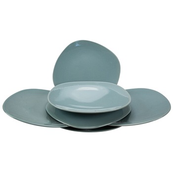 Set 6 farfurii desert pentru casa familiei tale, Cesiro, Ø 17 cm, Gri Plumb Set 6 farfurii desert pentru casa familiei tale, Cesiro, Ø 17 cm, Gri Plumb