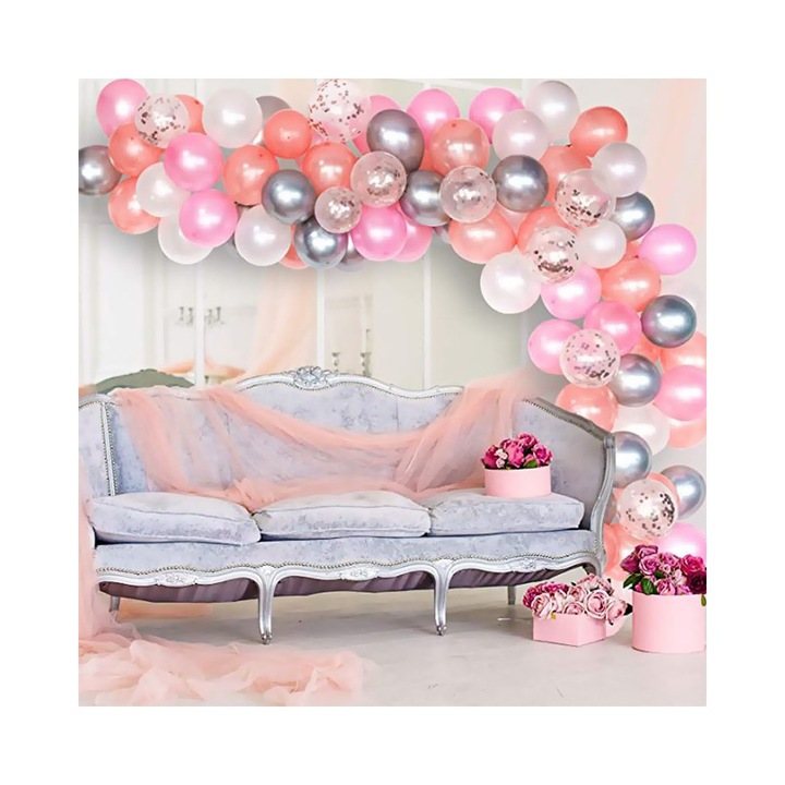 OEM 103 darabos léggömbök és kiegészítők készlet, születésnapra, partira, árkád típusú