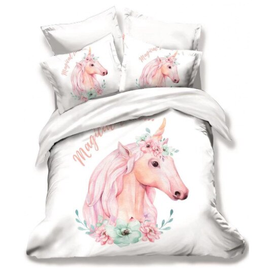 Set Lenjerie de pat, Ralex Pucioasa, 2 persoane, finet 3D, multicolor, 4 piese