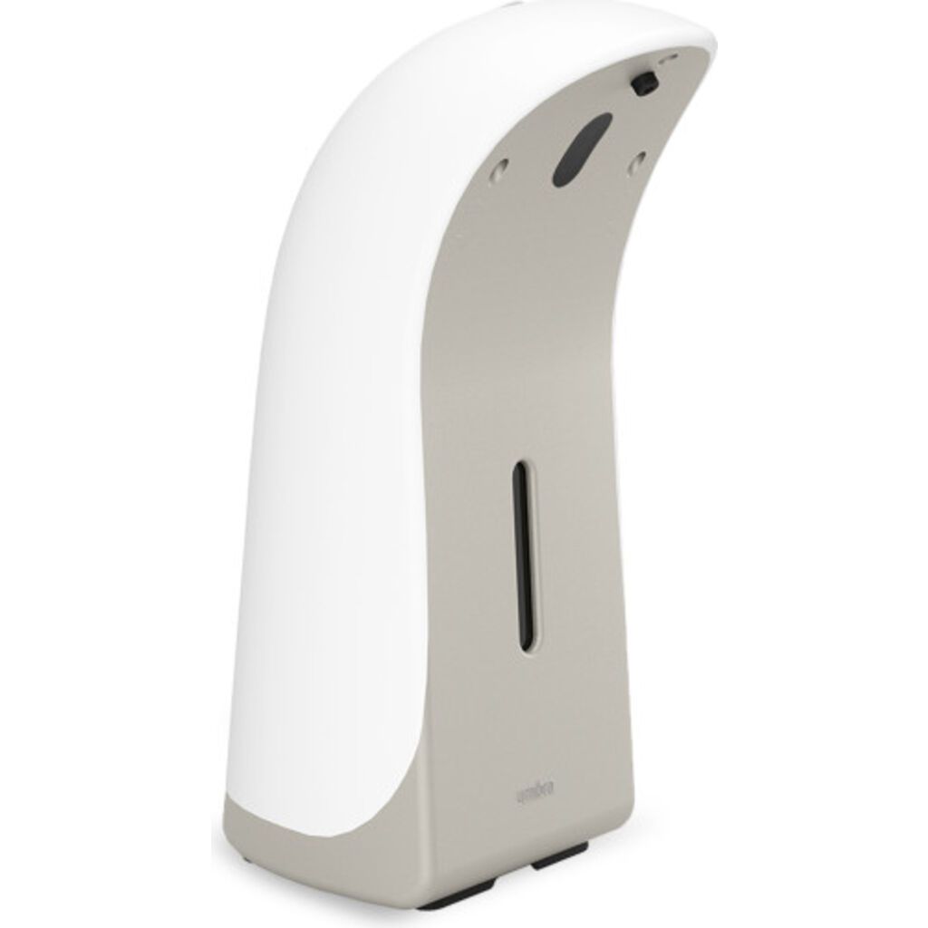 Dispenser automat pentru sapun lichid Emperor, plastic/metal, alb/argintiu, 355 ml