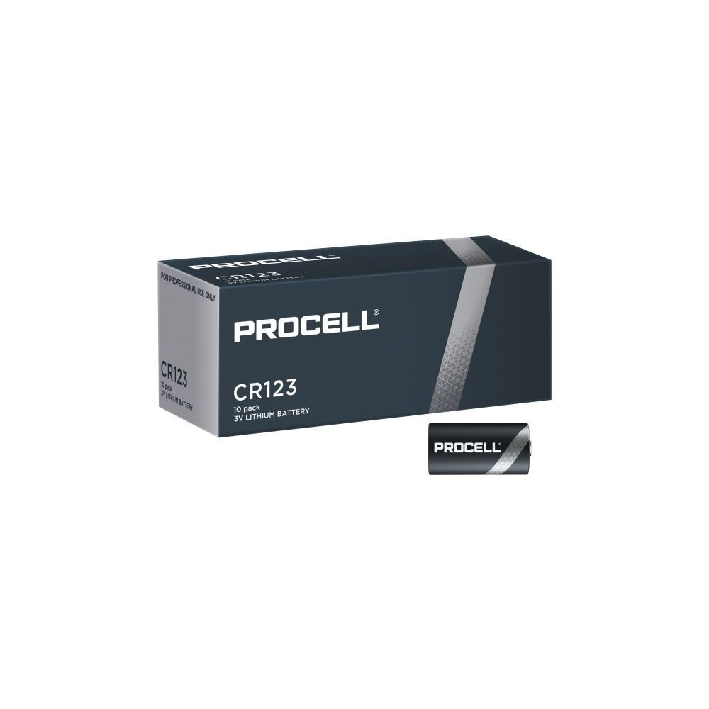 Set 10 bucati baterii procell cu litiu cr123 3v