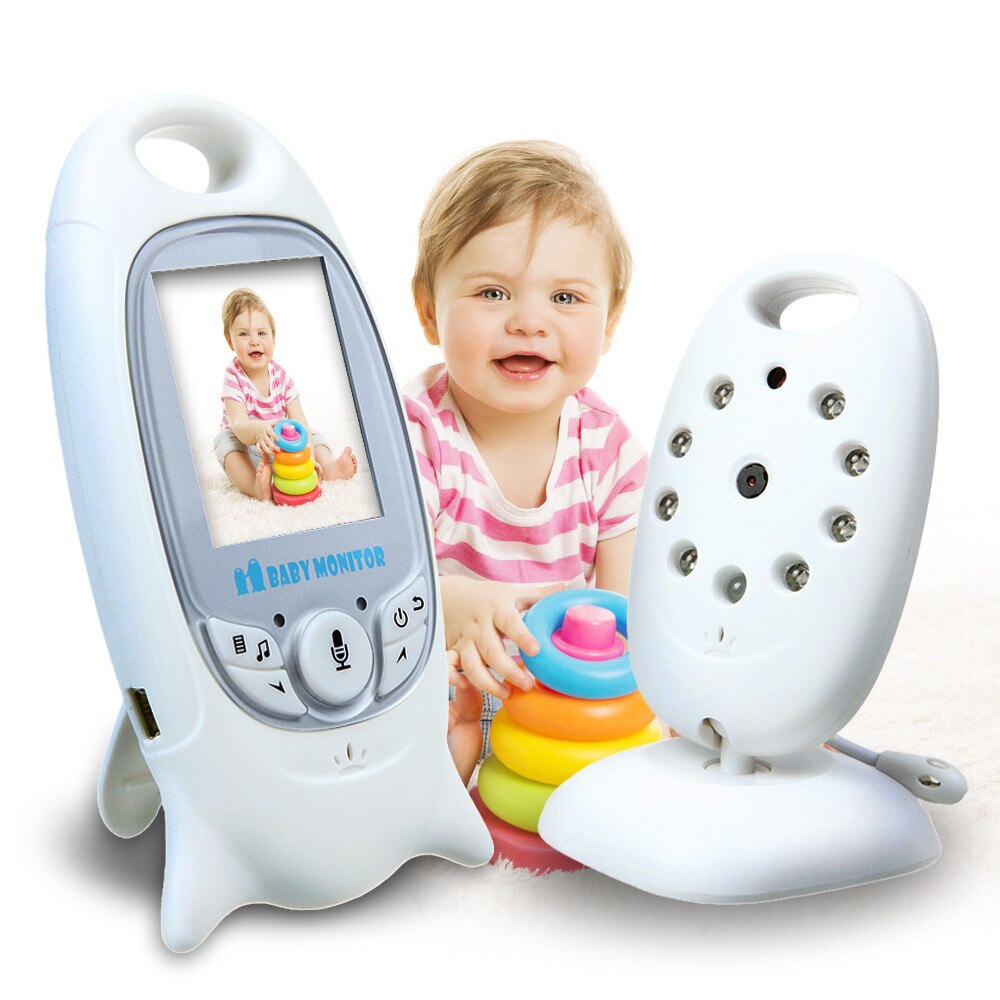Baby Monitor iMK™ White Pro Audio Video iMK®, Wi-Fi, Nigh Vision IR LED 2.0 inch, Color Original ,Functie Push to talk, 360⁰