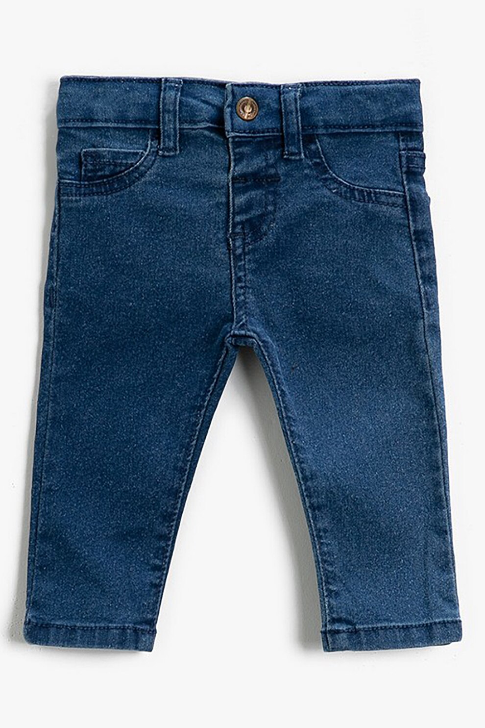 KOTON, Blugi regular fit elastici, Albastru inchis