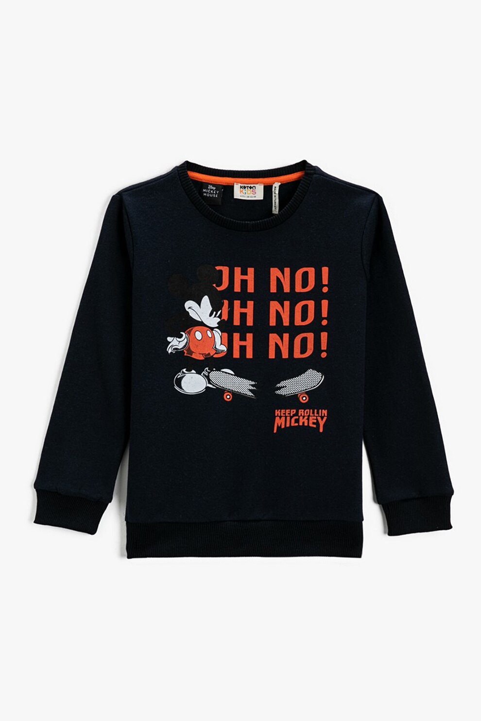 KOTON, Bluza cu imprimeu Mickey Mouse 2KKB16559TK, Bleumarin inchis