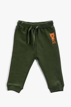 KOTON, Pantaloni sport cu imprimeu tigru, Kaki KOTON, Pantaloni sport cu imprimeu tigru, Kaki