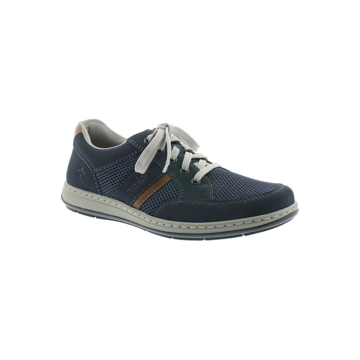 Pantofi sport barbati, Rieker, Pacific Amaretto Casual Trainers, Piele ecologica, Albastru