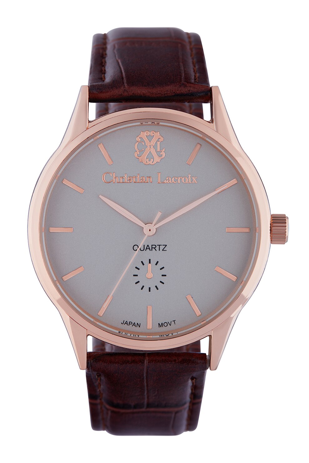 Christian Lacroix, Ceas cu o curea de piele, Maro inchis