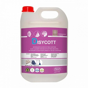 Detergent acid extrem de concentrat DISYCOTT, 1l Faber, pentru eliminearea murdariei anorganice, ciment, saruri si eflorescente Detergent acid extrem de concentrat DISYCOTT, 1l Faber, pentru eliminearea murdariei anorganice, ciment, saruri si eflorescente