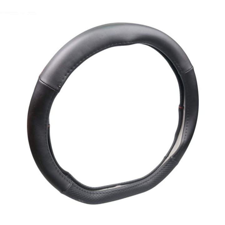 Husa Volan Tesit Automax, 37,5 cm, negru cu rosu