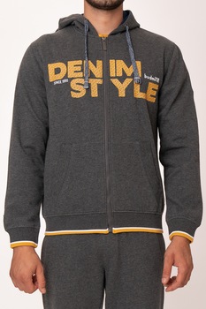 Hanorac barbati Budmil Dinis, Bumbac/Poliester, Gri, Gri Hanorac barbati Budmil Dinis, Bumbac/Poliester, Gri, Gri