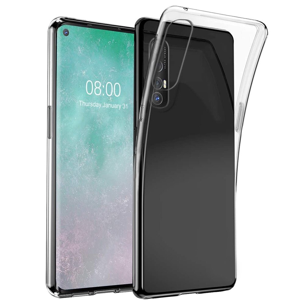 Husa Lemontti Ultra Clear compatibila cu Oppo Reno3 Pro, Transparent