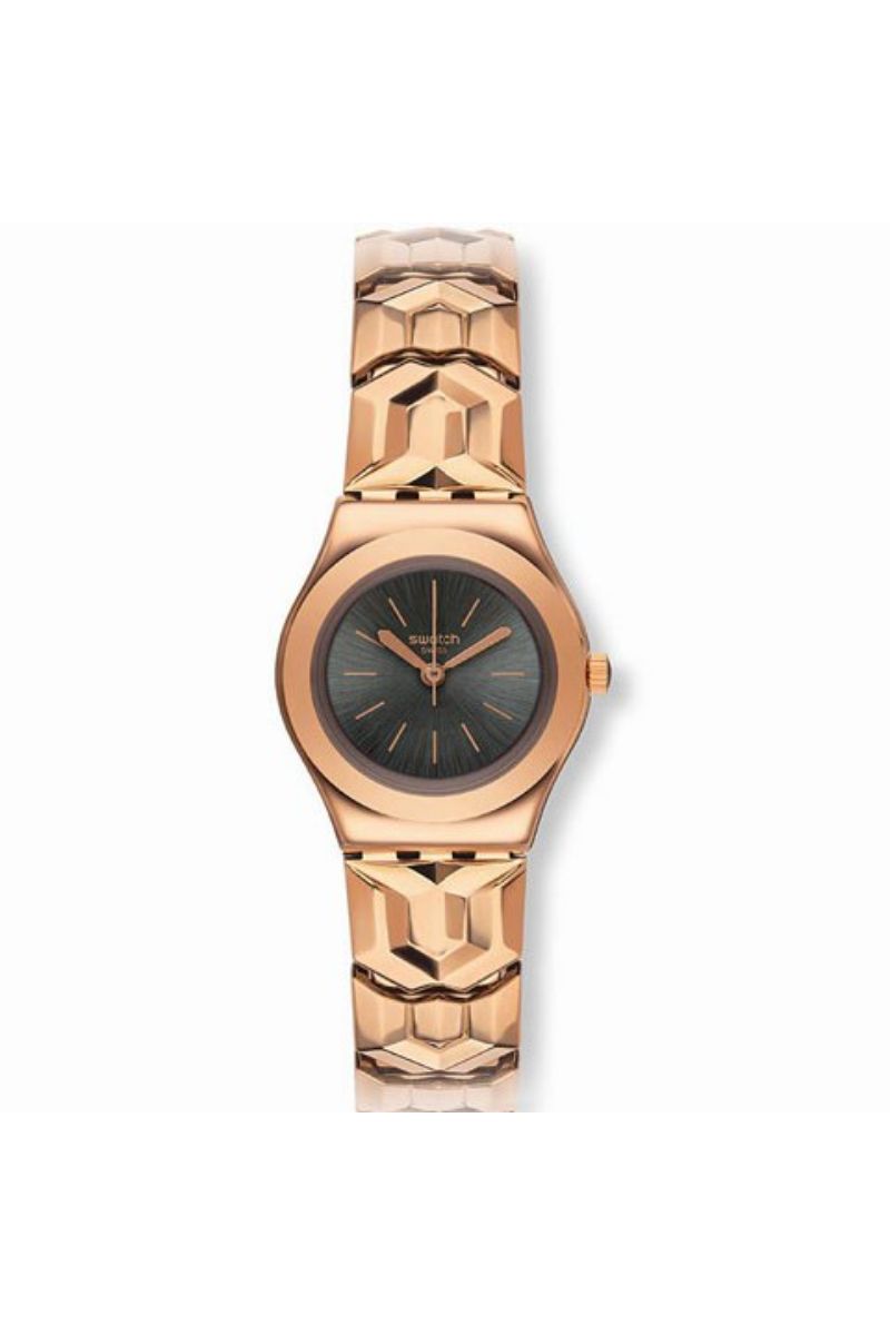 Ceas dama Swatch, YSG145B, Auriu/Negru