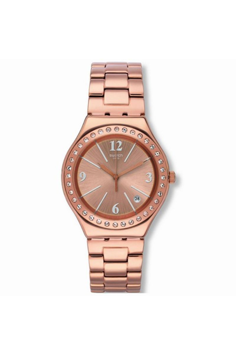 Ceas dama Swatch, YGG409G, Auriu