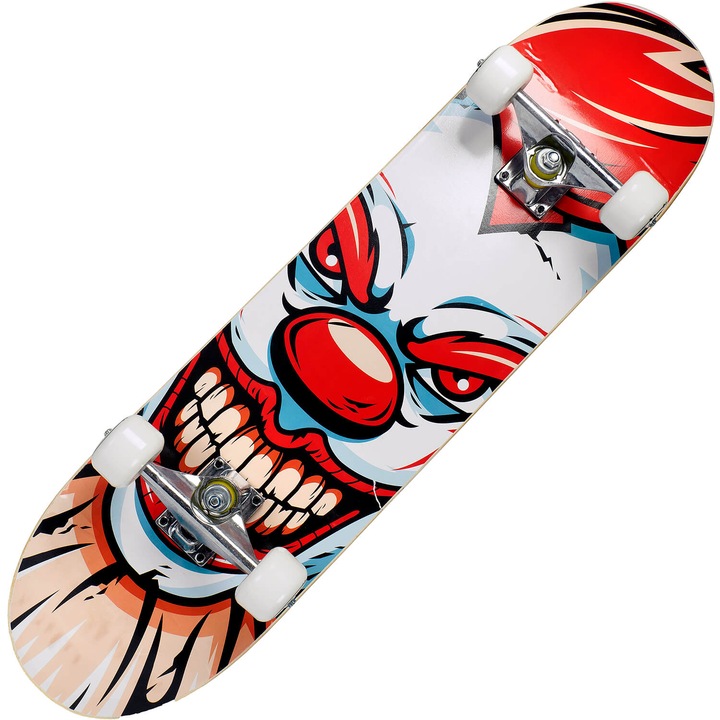 Скейтборди Action One Clown, ABEC-7, алуминий, 79 x 20 cm, многоцветен