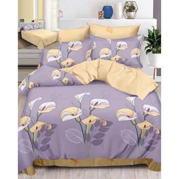 Set Lenjerie de Pat din Finet, 6 Piese, Pat 2 Persoane, Casiana, FN-532 Set Lenjerie de Pat din Finet, 6 Piese, Pat 2 Persoane, Casiana, FN-532