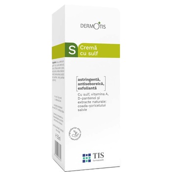 Crema cu sulf , Tis Farmaceutic, 50 ml Crema cu sulf , Tis Farmaceutic, 50 ml