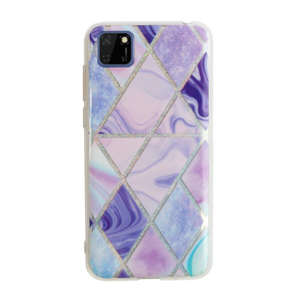 Husa Cover Silicon Geometric pentru Huawei Y5P Mov
