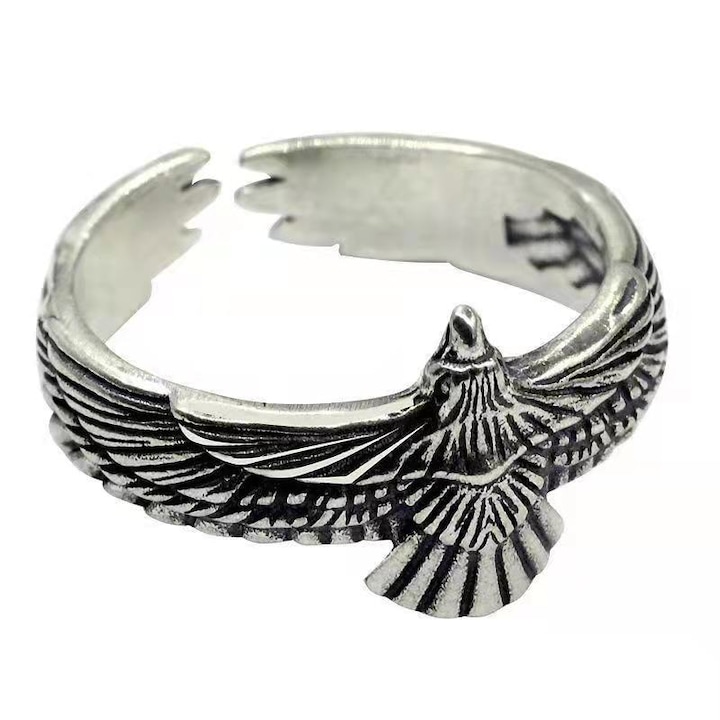 Nevermore Elegánsan állítható gyűrű, Univerzális méret, Sas