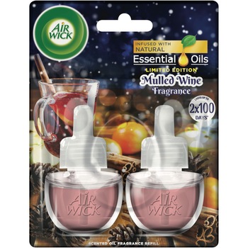 Rezerve pentru aparat electric Air Wick odorizant de camera, Vin fiert, 2x19 ml Rezerve pentru aparat electric Air Wick odorizant de camera, Vin fiert, 2x19 ml