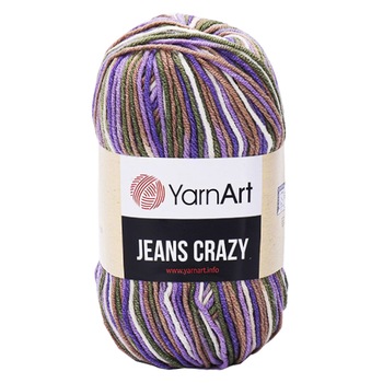 Fir Textil Yarn Art Jeans Crazy 7207,pentru crosetat si tricotat, bumbac, multicolor, 160 m Fir Textil Yarn Art Jeans Crazy 7207,pentru crosetat si tricotat, bumbac, multicolor, 160 m