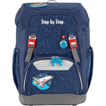 Ghiozdan Step by Step Grade Sky Rocket, 22l, Suprafete reflectorizante, Albastru Ghiozdan Step by Step Grade Sky Rocket, 22l, Suprafete reflectorizante, Albastru