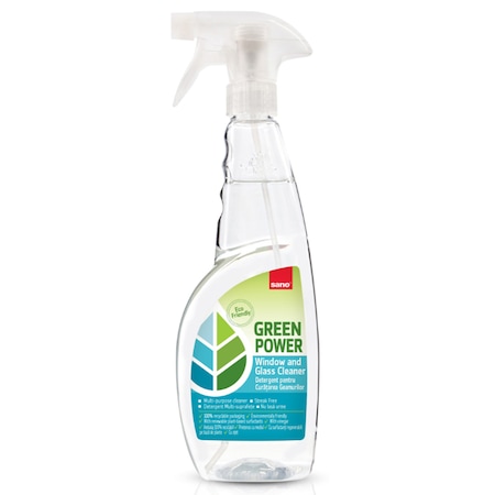 Detergent pentru curatarea geamurilor Sano Green Power, 750 ml