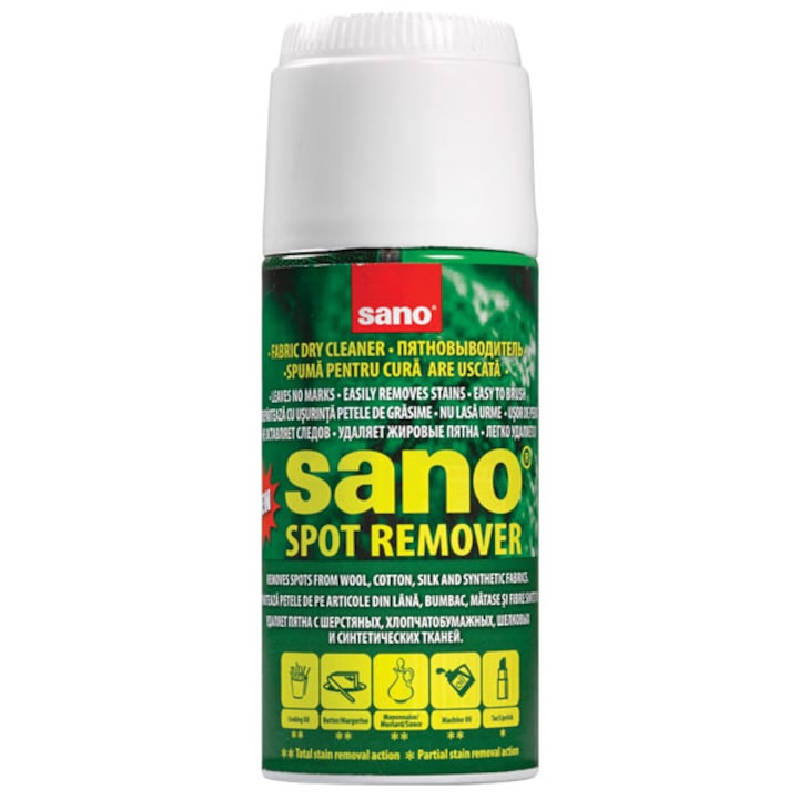 Spuma pentru curatare pete Sano Spot Remover, 170 ml
