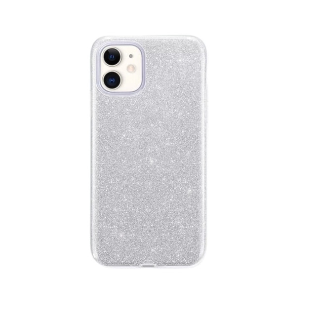 Husa de protectie cu sclipici pentru iPhone 11 Pro, bumper, Argintiu, TLF-BBL2938