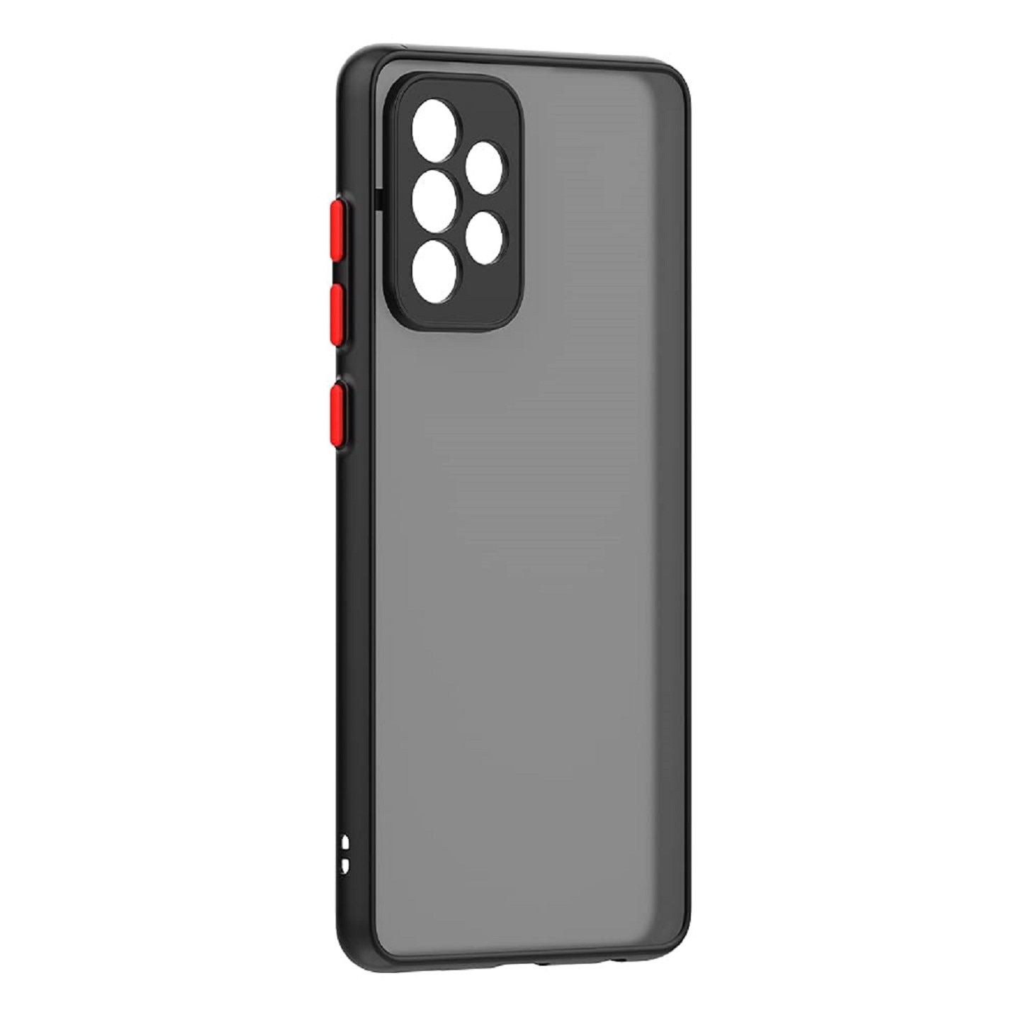 Husa cu protectie la camere si finisaj mat, compatibila cu Samsung Galaxy A52 4G / A52 5G / A52s 5G / Negru