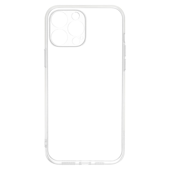 Husa pentru iPhone 14 Pro Max - Clear, Ultrasubtire, din silicon gel, cu decupaje la camere, 0.3mm, Gekko, Transparenta