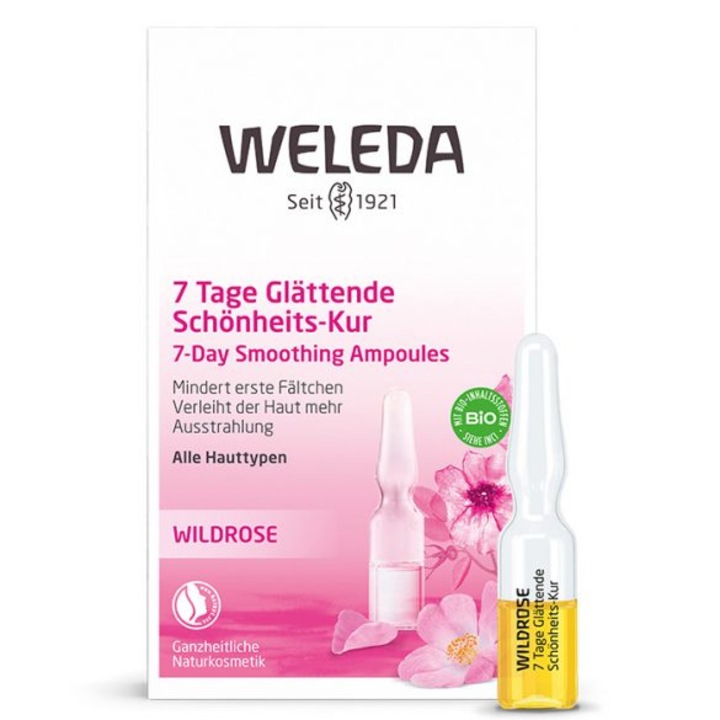 Weleda 30+ Vadrózsa bőrsimító 7 napos szépítő ampullakúra