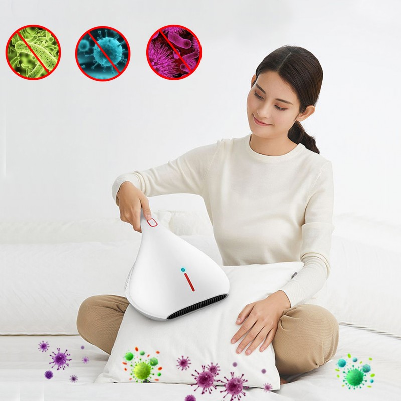 Aspirator Xiaomi Deerma, sterilizare germicida cu lumina UVC, 450W, vacuum, jet aer cald 50 grade, 8000 rpm, filtru HEPA