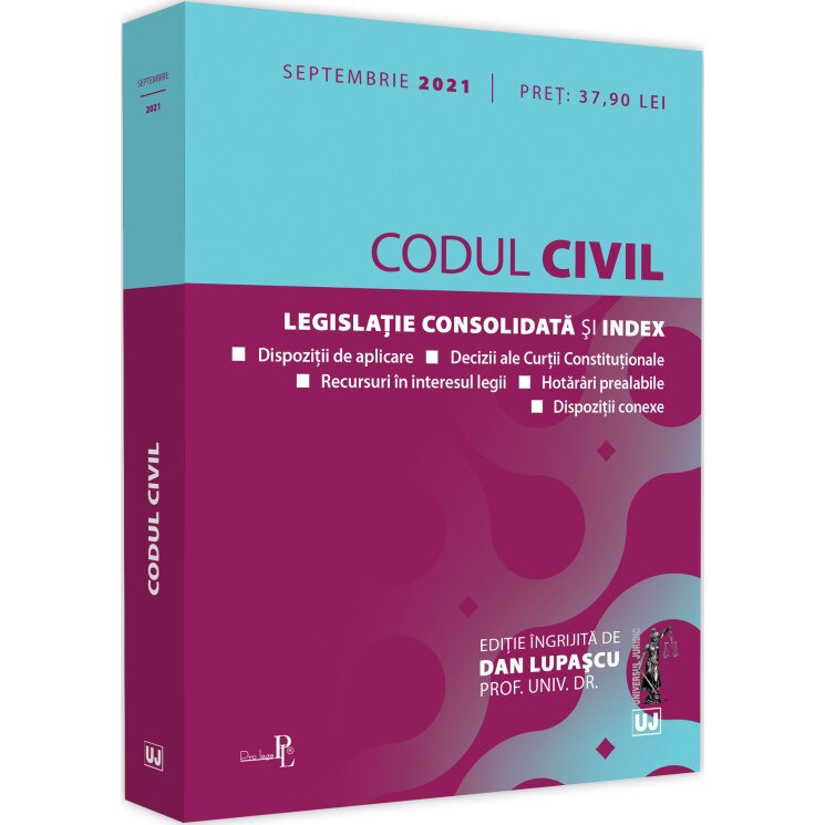 Codul civil: SEPTEMBRIE 2021, Dan Lupascu
