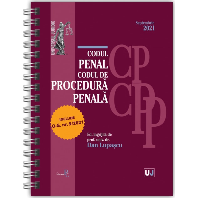 Codul penal si Codul de procedura penala Septembrie 2021