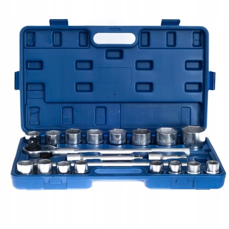 Trusa profesionala 21 piese, Tagred, chei hexagonale cu soclu si clichet 3/4
