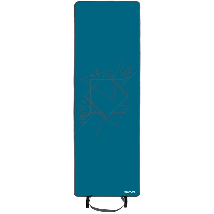Фитнес матрак Avento Mat Print Neoprene, Син, 180x60 см