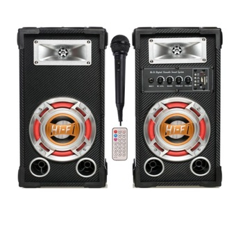 Set Boxe active Ailiang DOW 601K-DT, 80W, USB, Bluetooth, SD, FM, AUX, Karaoke, Telecomanda si MIicrofon Set Boxe active Ailiang DOW 601K-DT, 80W, USB, Bluetooth, SD, FM, AUX, Karaoke, Telecomanda si MIicrofon