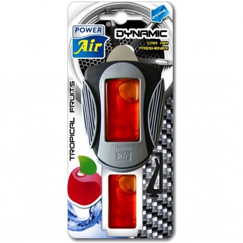 Odorizant auto pentru gura ventilatie Power Air, aroma tropical fruits Odorizant auto pentru gura ventilatie Power Air, aroma tropical fruits
