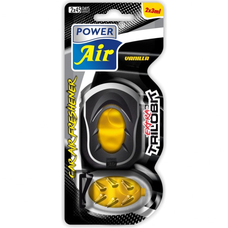 Odorizant auto pentru gura ventilatie Power Air Trilobit , aroma extra vanilla