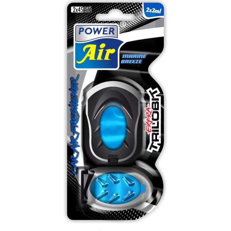 Odorizant auto pentru gura ventilatie Power Air Trilobit , aroma extra marine breeze