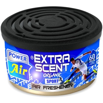 Odorizant auto Power Air , tip cutie, eliminare treptata parfum, aroma extra scent sport