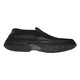 Pantofi lati din piele naturala talpa cusuta EPA, negru, 46
