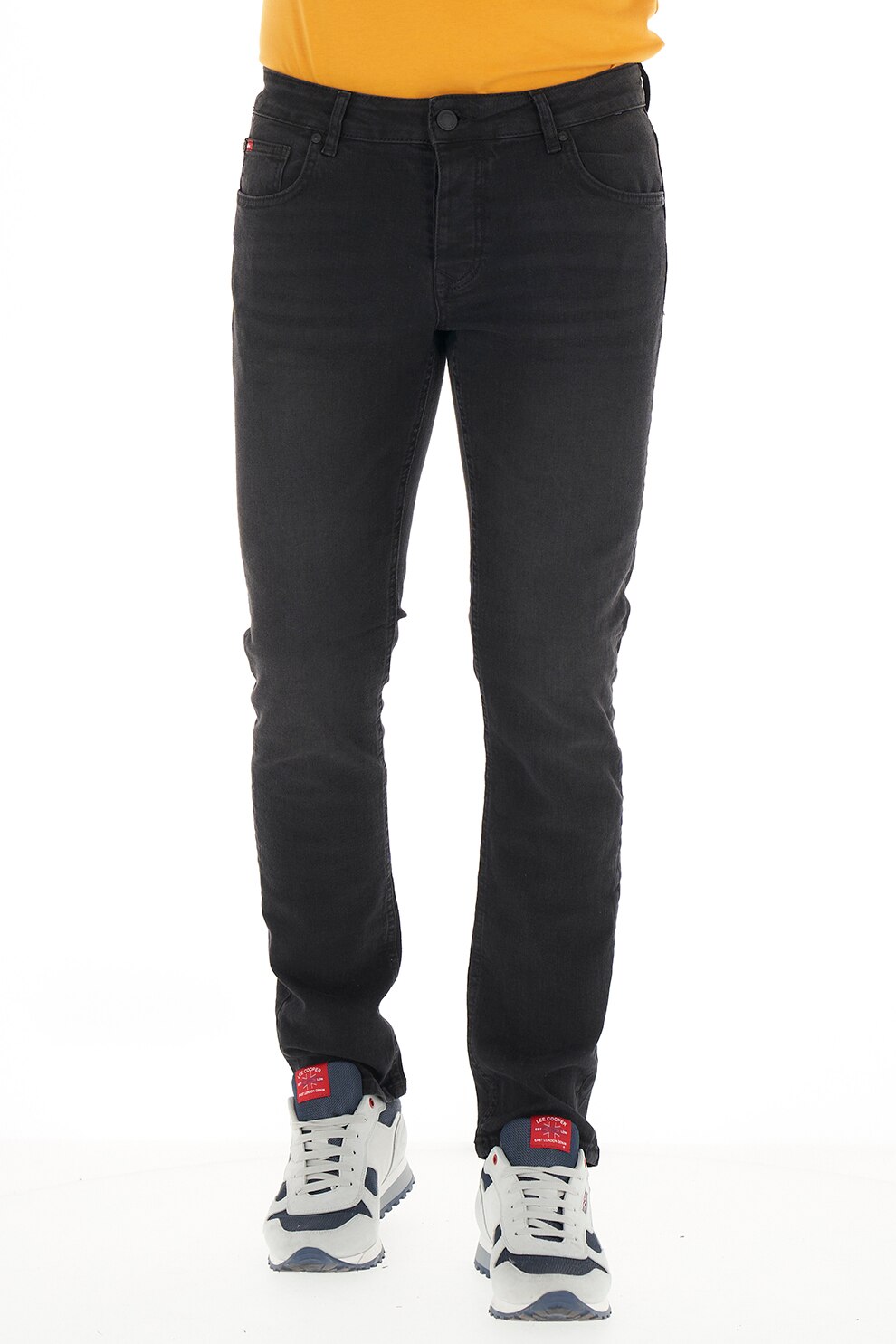 Lee Cooper, BLugi slim fit cu 5 buzunare, Negru, W30-L32