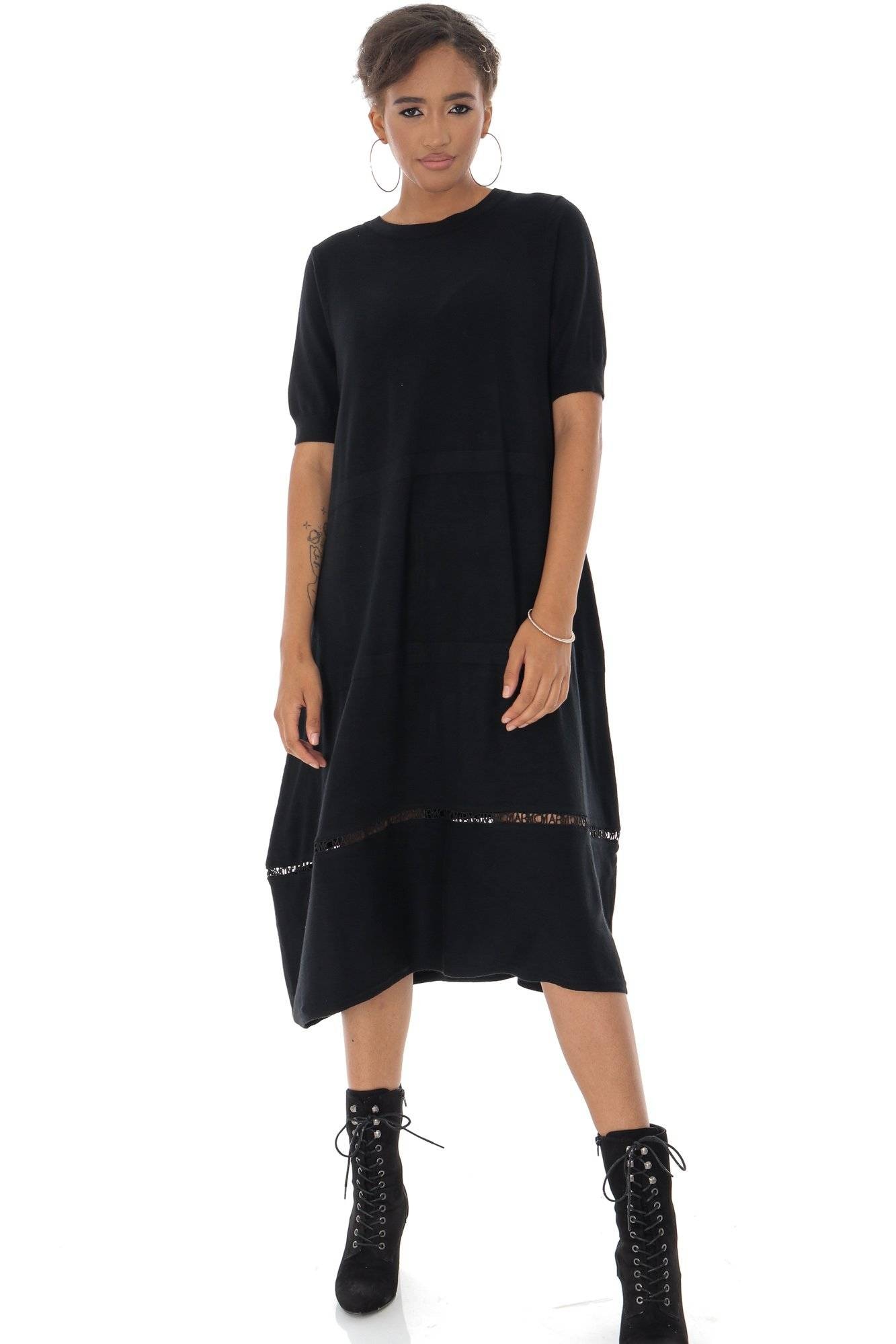 Rochie, Roh DR4324, midi, cu detaliu crosetat