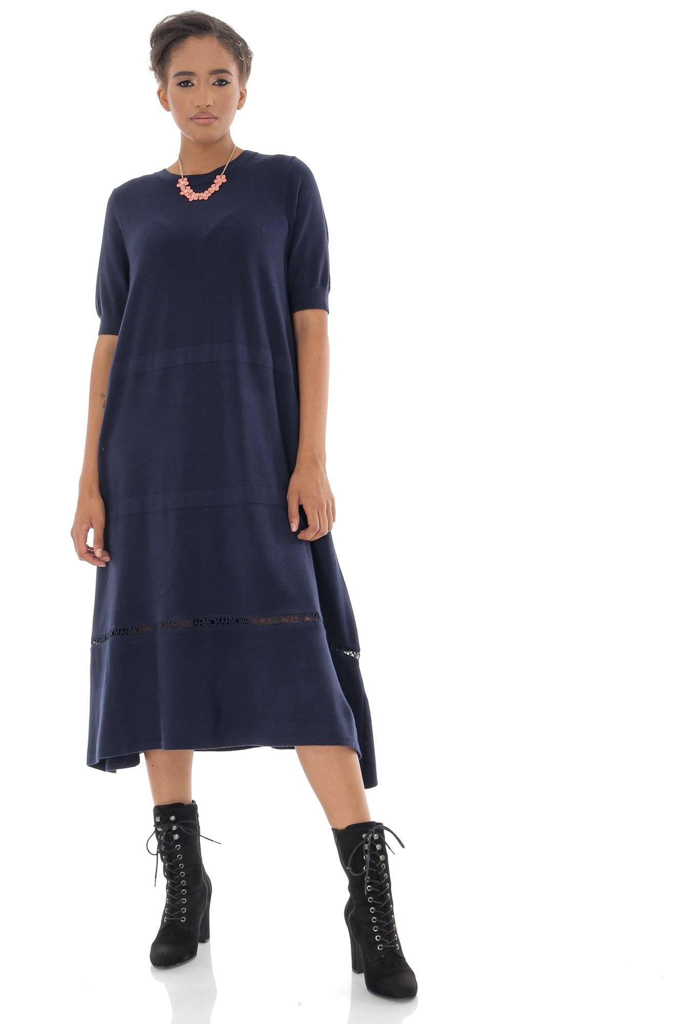 Rochie, Roh DR4326, midi, cu detaliu crosetat