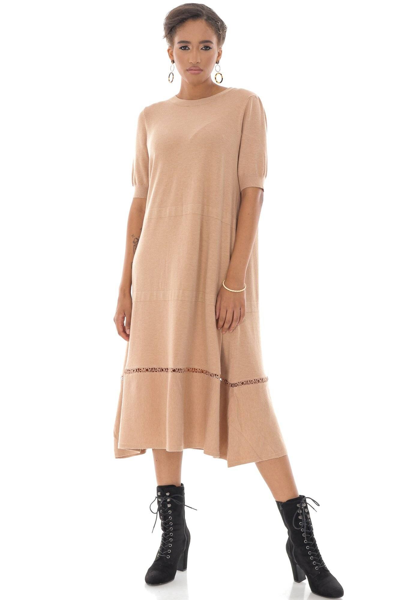 Rochie, Roh DR4327, midi, cu detaliu crosetat